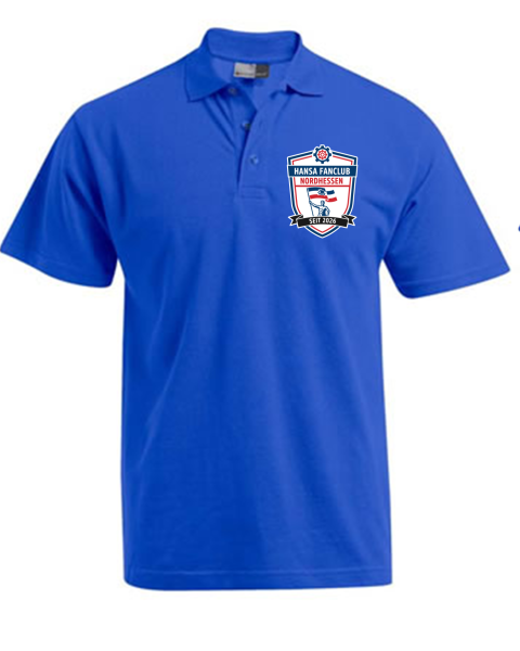 Polo-Shirt mit Brustlogo & Rückenlogo "Hansa Fanclub Nordhessen"
